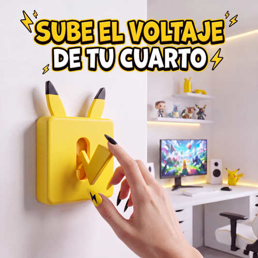 Interruptor Decorativo 3D Rayo Amarillo
